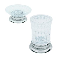 Набор Стакан Boheme Brillante 10441 + Мыльница 10440