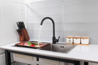 Смеситель для кухни Frap F40899-4 черный