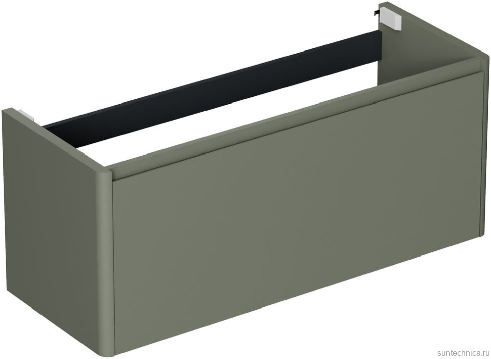 Тумба под раковину без столешницы Allen Brau Gravity 120 1 ящик, матовая олива