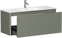 Тумба под раковину без столешницы Allen Brau Gravity 120 1 ящик, матовая олива
