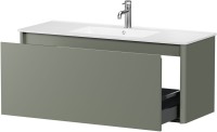 Тумба под раковину без столешницы Allen Brau Gravity 120 1 ящик, матовая олива