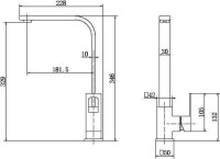 Смеситель для кухни Fashun A54017 сатин