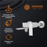 Смеситель для ванны с душем Orange Berni M09-100cr хром