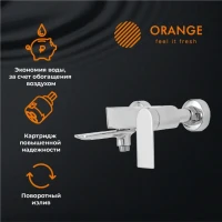 Смеситель для ванны с душем Orange Berni M09-100cr хром Смеситель для ванны с душем Orange Berni M09-100cr хром