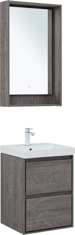 Мебель для ванной комнаты Aquanet Милан 50 подвесная, дуб рошелье