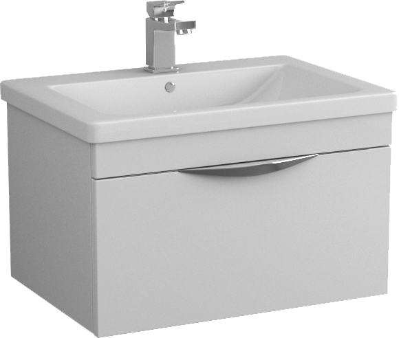 Тумба под раковину Owl 1975 Sjel подвесная, белый лак, 65