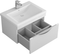 Тумба под раковину Owl 1975 Sjel подвесная, белый лак, 65