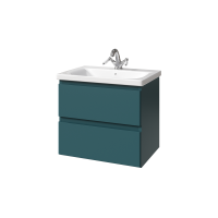 Тумба с раковиной Caprigo Forte 65 подвесная, изумрудно-бирюзовая