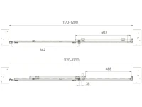Душевой уголок Veconi Rovigo RV-070GR 120x80, брашированный графит