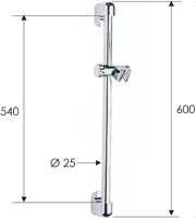 Душевая штанга Remer 311D Душевая штанга Remer 311D