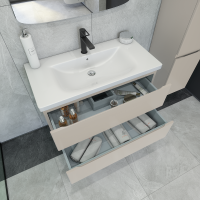 Мебель для ванной комнаты Caprigo Forte 90 подвесная, беж лайт