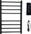 Полотенцесушитель электрический Маргроид Вид 81-10 профильный 80x50 L черный матовый