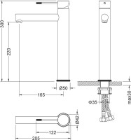 Смеситель для раковины Timo Saona 2311/16F матовый белый