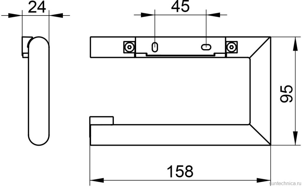 Набор Держатель Keuco Reva 12862010000 + Ершик 12864019000