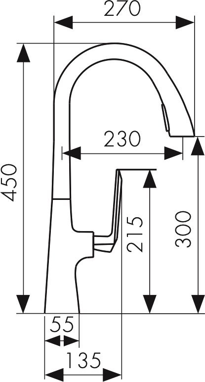 Смеситель для кухни Kaiser Strike 09066-2 матовый черный