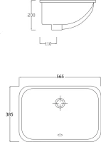 Раковина ArtCeram Nettuno NTL001