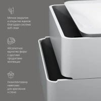 Тумба с раковиной AM.PM Sensation 80 подвесная, белый глянец