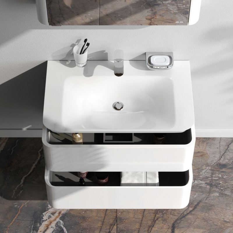 Тумба с раковиной AM.PM Sensation 80 подвесная, белый глянец