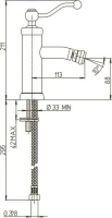 Смеситель для биде Paini Duomo 88PJ304 брашированное золото