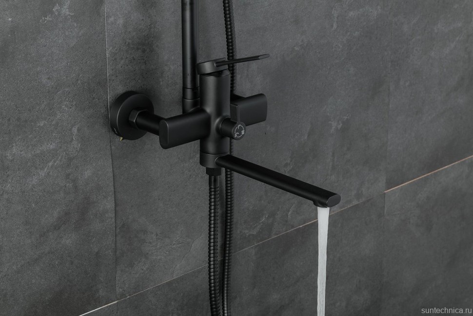 Душевая стойка Frap H67-6 F2467-6 черная