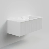 Тумба с раковиной La Fenice Terra 100 подвесная, bianca, раковина Slim Line 100 см