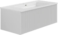 Тумба с раковиной La Fenice Terra 100 подвесная, bianca, раковина Slim Line 100 см