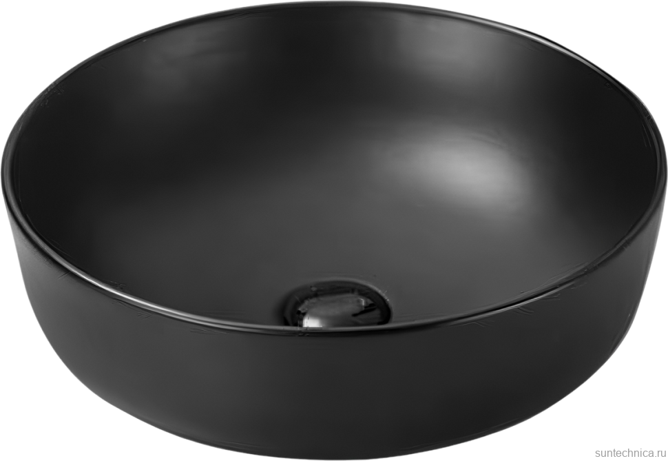 Накладная раковина SantiLine SL-1054MB черный матовый