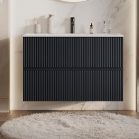 Тумба под раковину без столешницы Aquanet Джейн 90 подвесная, маренго