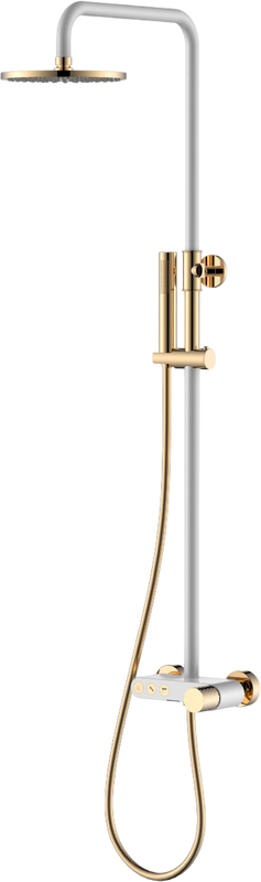 Душевая стойка Boheme Stick 128-WG white diamond gold