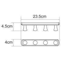 Крючок Wasserkraft Tauber 1074N никель, на шурупах Крючок Wasserkraft Tauber 1074N никель, на шурупах