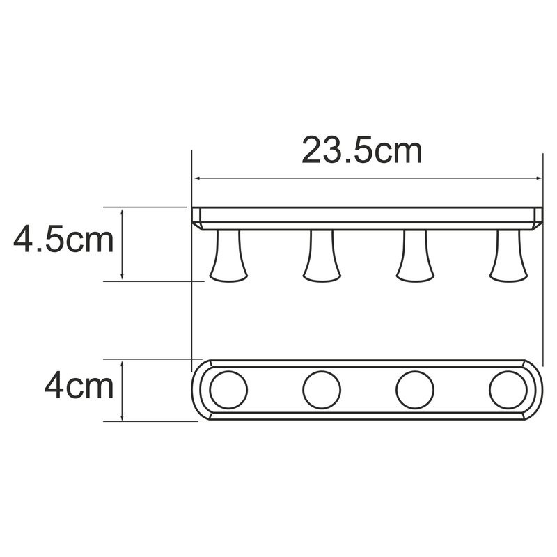 Крючок Wasserkraft Tauber 1074N никель, на шурупах