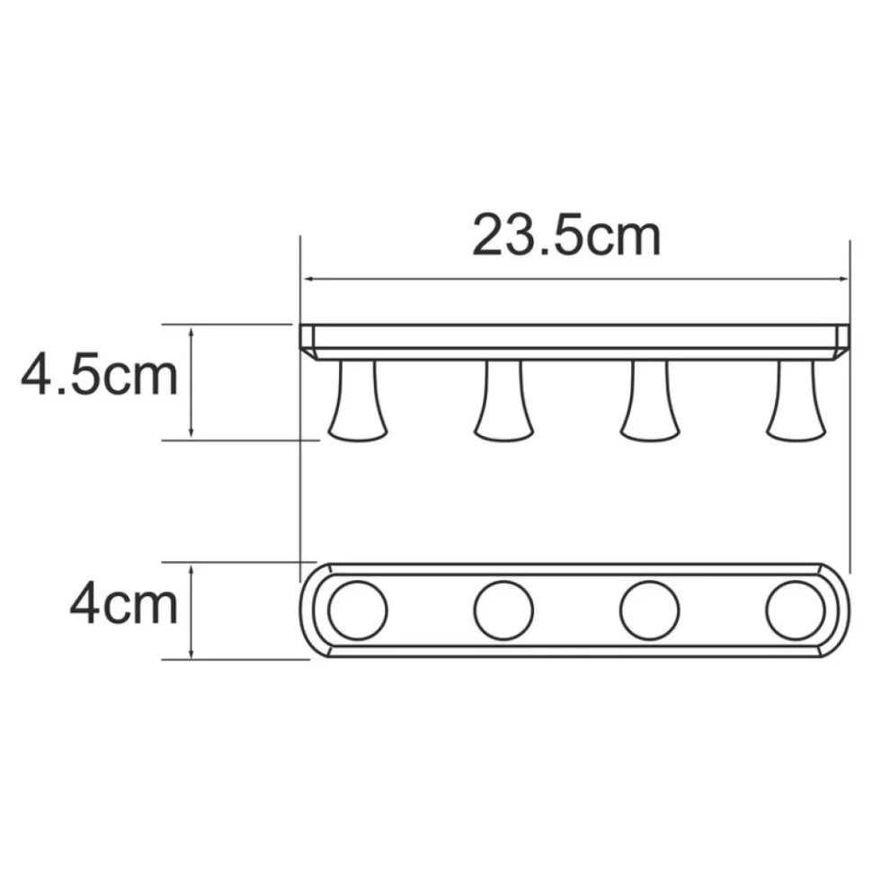Крючок Wasserkraft Tauber 1074N никель, на шурупах