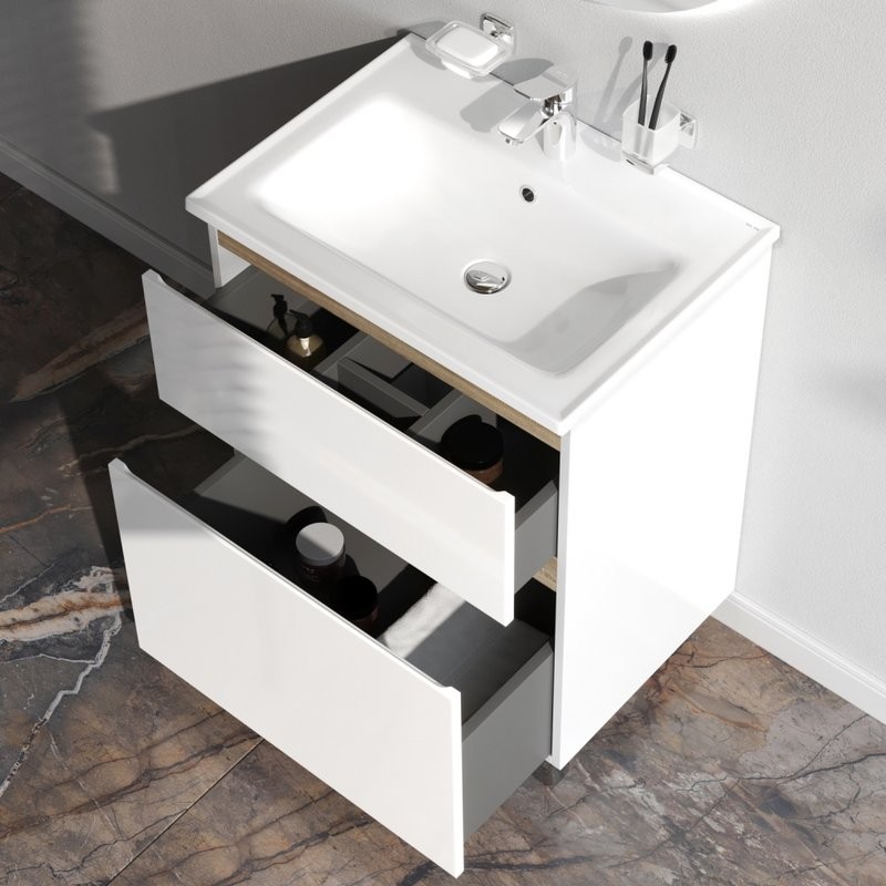 Мебель для ванной комнаты AM.PM X-Joy 65, напольная, белый глянец