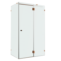 Душевой уголок Wasserkraft Paar 88H07R-MG 120х90 см, стекло матовое, фурнитура розовое золото