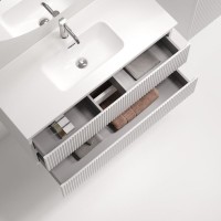 Тумба с раковиной Sancos Snob R 100 Bianco, раковина CN7027