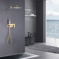 Душевой комплект Abber Daheim AF8218G С ВНУТРЕННЕЙ ЧАСТЬЮ, золотой матовый