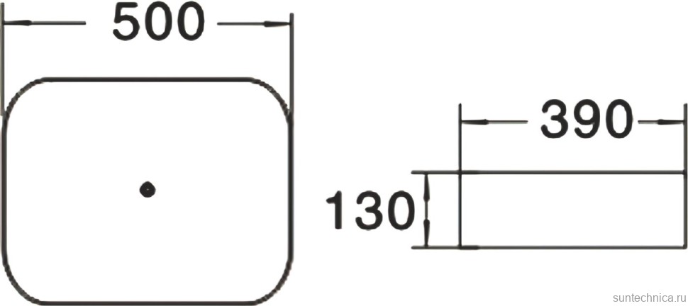 Накладная раковина SantiLine SL-1051MR красная матовая