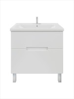 Тумба с раковиной SanStar Ориана 80 напольная, раковина Santek Миранда 80