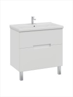 Тумба с раковиной SanStar Ориана 80 напольная, раковина Santek Миранда 80