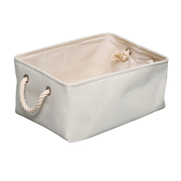 Корзина для белья Wasserkraft Weida WB-310-S 8, 5 л, бежевая, прямоугольная, текстиль