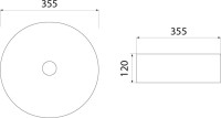 Накладная раковина IDDIS Ray RAYWS03i27 белая глянцевая