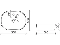 Накладная раковина Ceramicanova Element CN6036