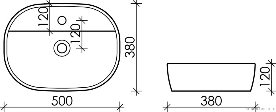 Накладная раковина Ceramicanova Element CN6036