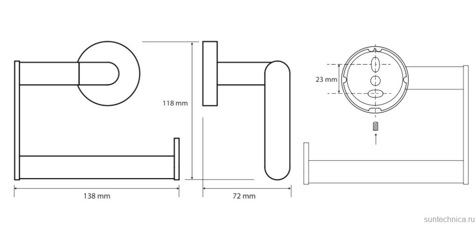 Держатель для туалетной бумаги Bemeta Obla 165112222 хром