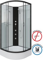 Душевая кабина Niagara Classic NG-6701-14BKG 90x90 см, без крыши, с гидромассажем