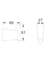 Крючок для ванной комнаты Shevanik SG5711C, белый Крючок для ванной комнаты Shevanik SG5711C, белый