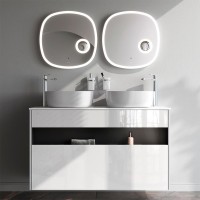 Мебель для ванной комнаты AM.PM Func 120 белый глянец, со столешницей, раковина M8FWCC30430WG