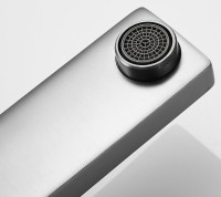 Смеситель для раковины Shevanik S8271T с гигиеническим душем, оружейная сталь