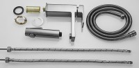 Смеситель для раковины Shevanik S8271T с гигиеническим душем, оружейная сталь