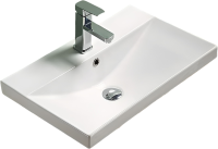 Тумба с раковиной Velvex Gesso 60.2Y дуб сонома, белая